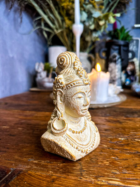 VIŠNU STATUJA - Dievs sargs (gaiša ar zeltu)