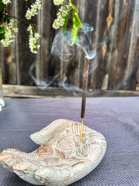 PLAUKSTA - vīraka turētājs (pelēka ar bronzu)