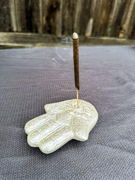 HAMSA PLAUKSTA - vīraka turētājs (sudraba 1)