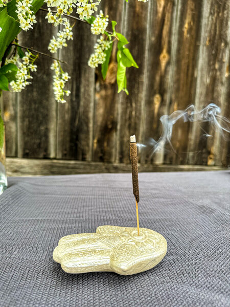 HAMSA PLAUKSTA - vīraka turētājs (sudraba 2)