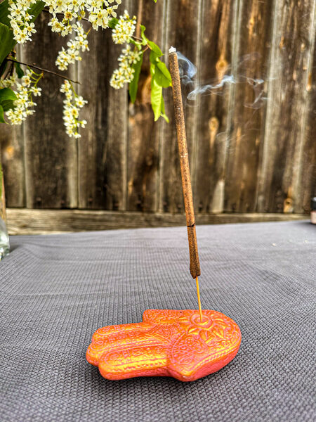 HAMSA PLAUKSTA - vīraka turētājs (rozā)