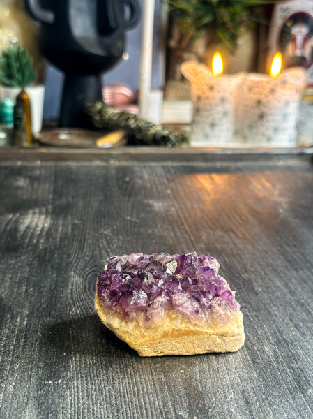 AMETISTS - KRISTĀLU DRŪZA (160g)